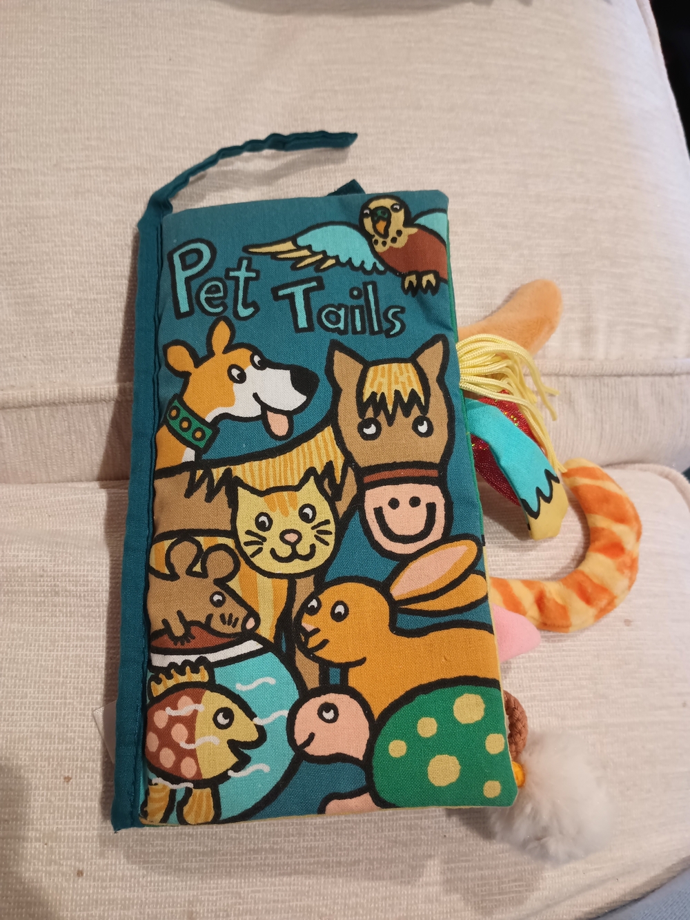 Jellycat Pet Tails Soft Activity Cloth Book